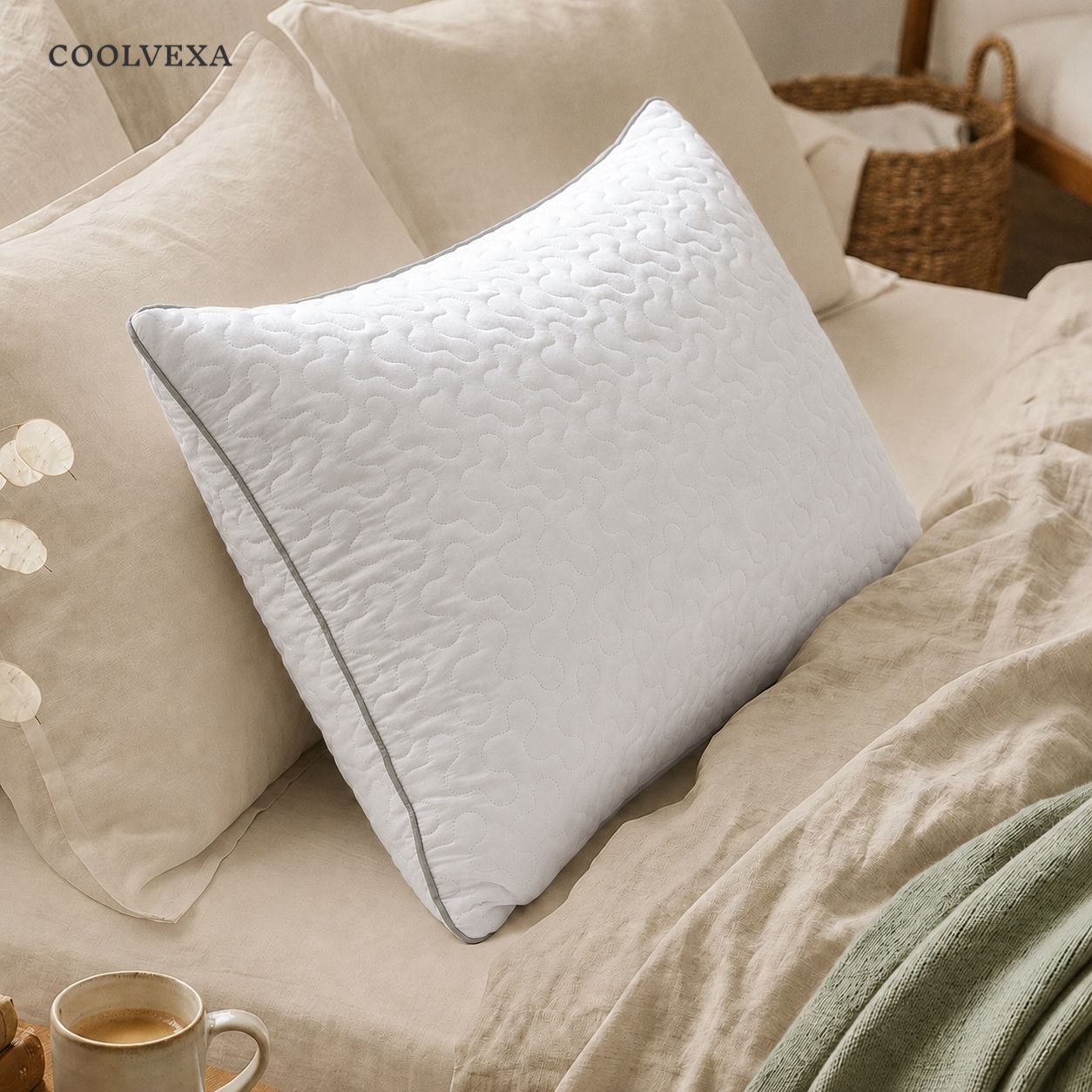 CoolVexa™ ErgoComfort: Boyun Destekli Otel Konforlu Yastık